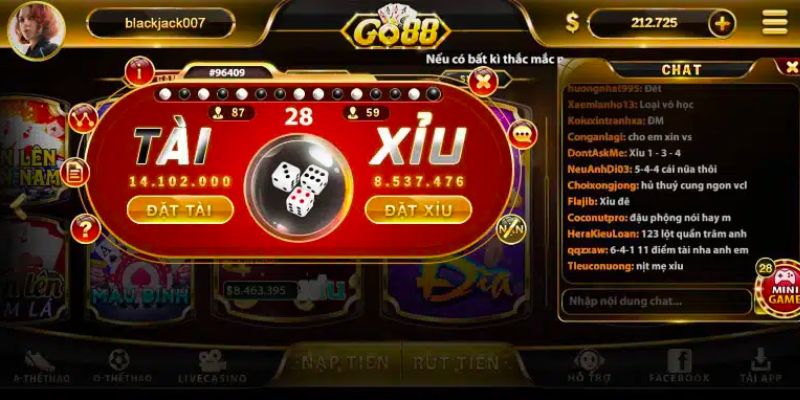 Kinh nghiệm đặt cược Tài Xỉu GO88 giúp nâng cao tỷ lệ thắng