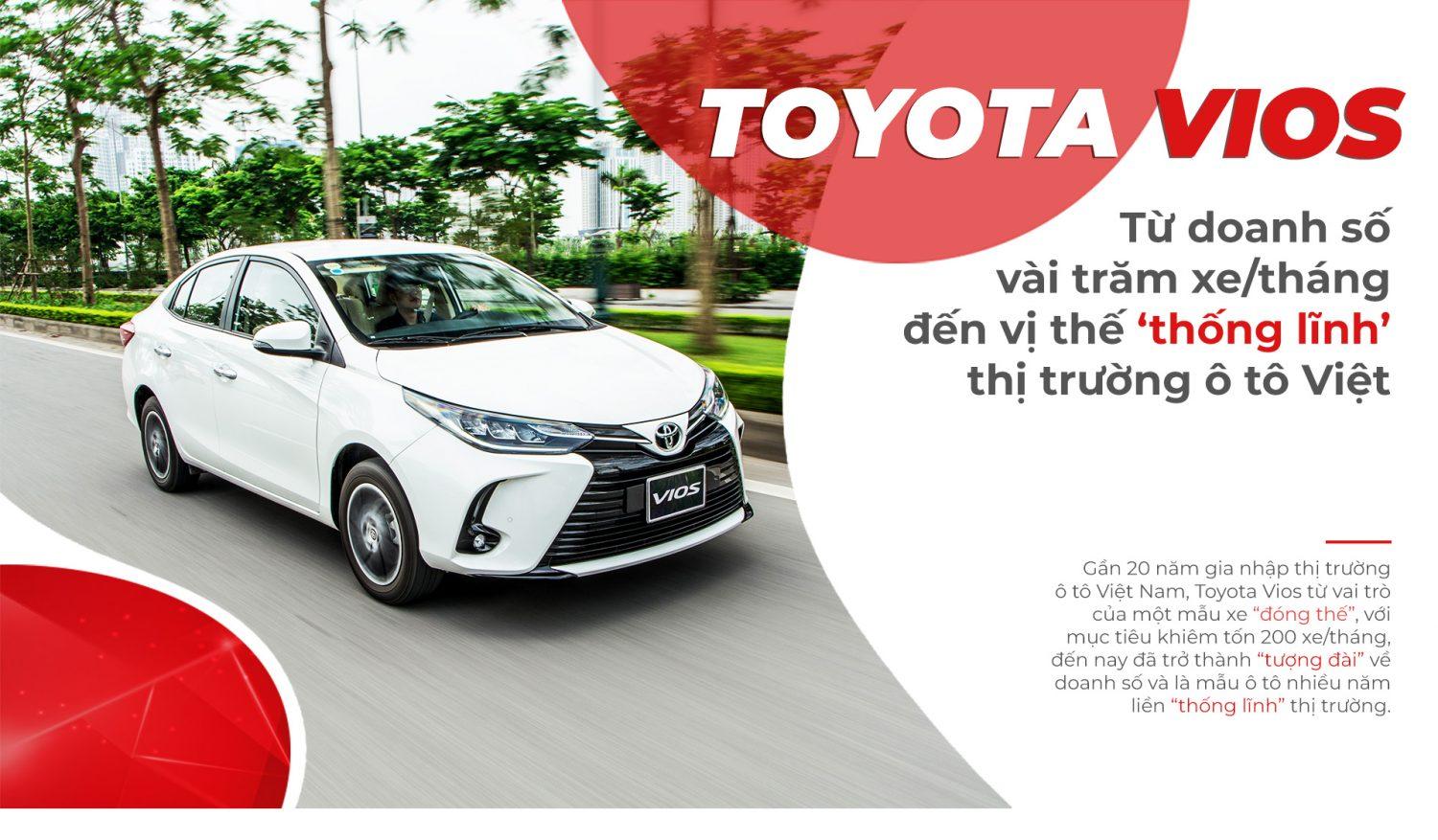 Toyota Vios thống lĩnh thị trường Việt từ vài trăm xe/tháng !